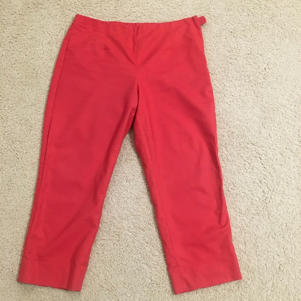NIC+ZOE Red Cropped Pants